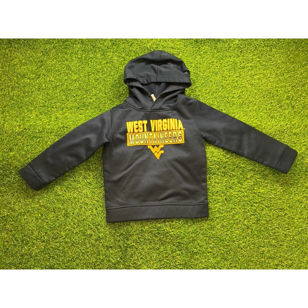 West Virginia Mountaineers Toddler Hoodie Navy Gold Fleece 4T Team Athletics